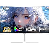Amazon.co.jp: AESNO 27インチ ゲーミング モニター FHD 280Hz 湾曲